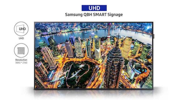 سامسونگ از سری جدید نمایشگرهای UHD خود رونمایی کرد 5 EBG LFD QM98F QB75H Pic4
