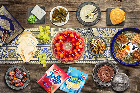 تزیین سفره افطار,سفره افطار,دسر برای افطاری