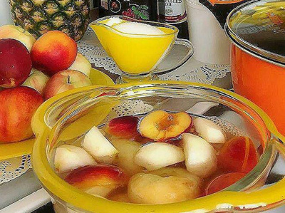 کمپوت چند میوه،طرز تهیه کمپوت چند میوه درست کردن کمپوت چند میوه,نحوه درست کردن کمپوت چند میوه