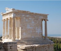معبد آتنا، از جاذبه های گردشگری یونان